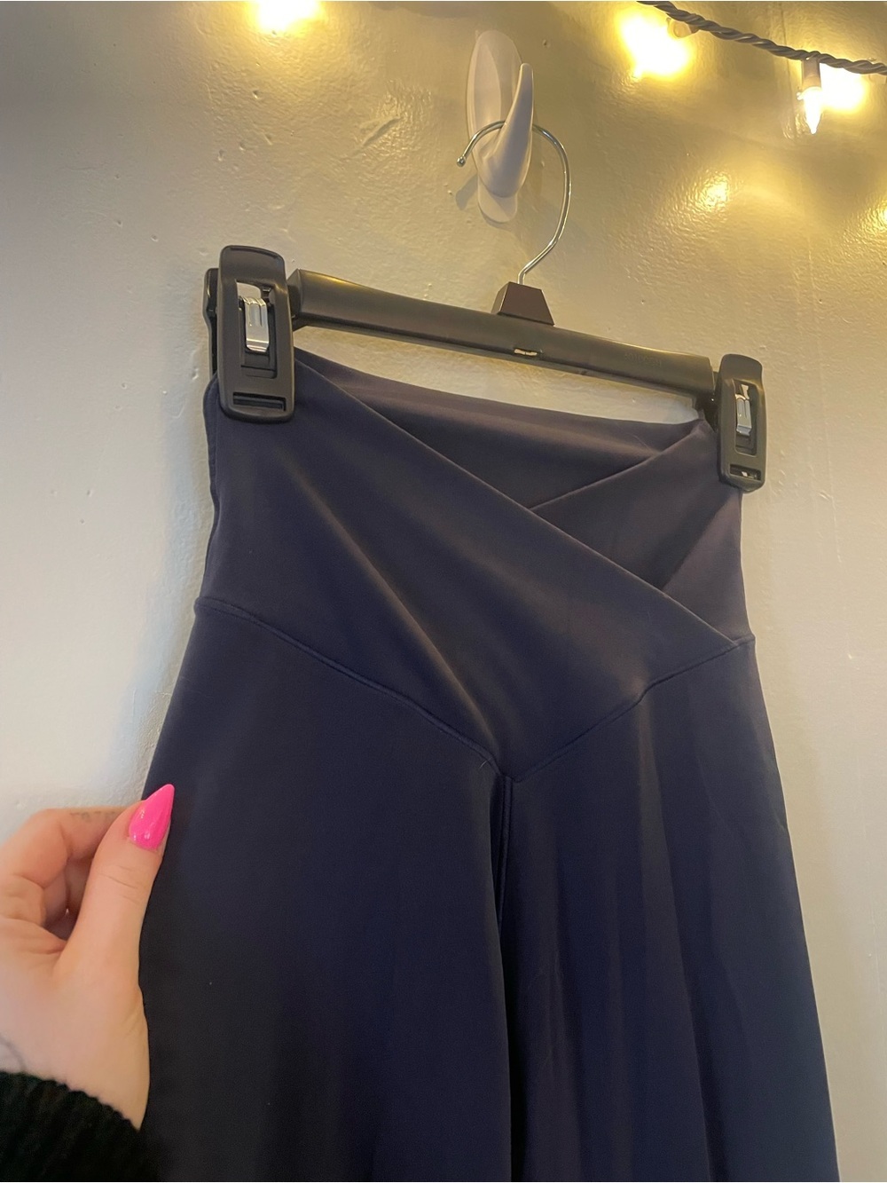 aerie Offline V-Waist Navy High-Rise Leggings Flattering Slimming Pilates Yoga - Picture 10 of 12